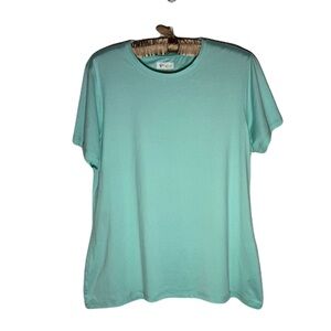Seafoam Super Soft Luxe Touch  Short Sleeve Crew Neck Tee